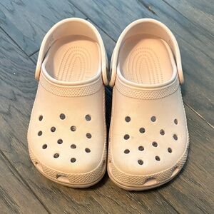 CROCS Kids Light Tan Clogs